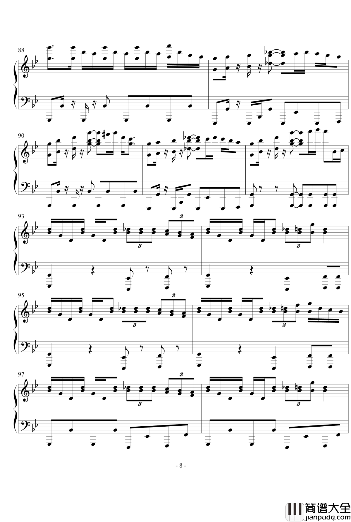 天空のグリニッジ钢琴谱_幻想游戏_触手猴_东方project