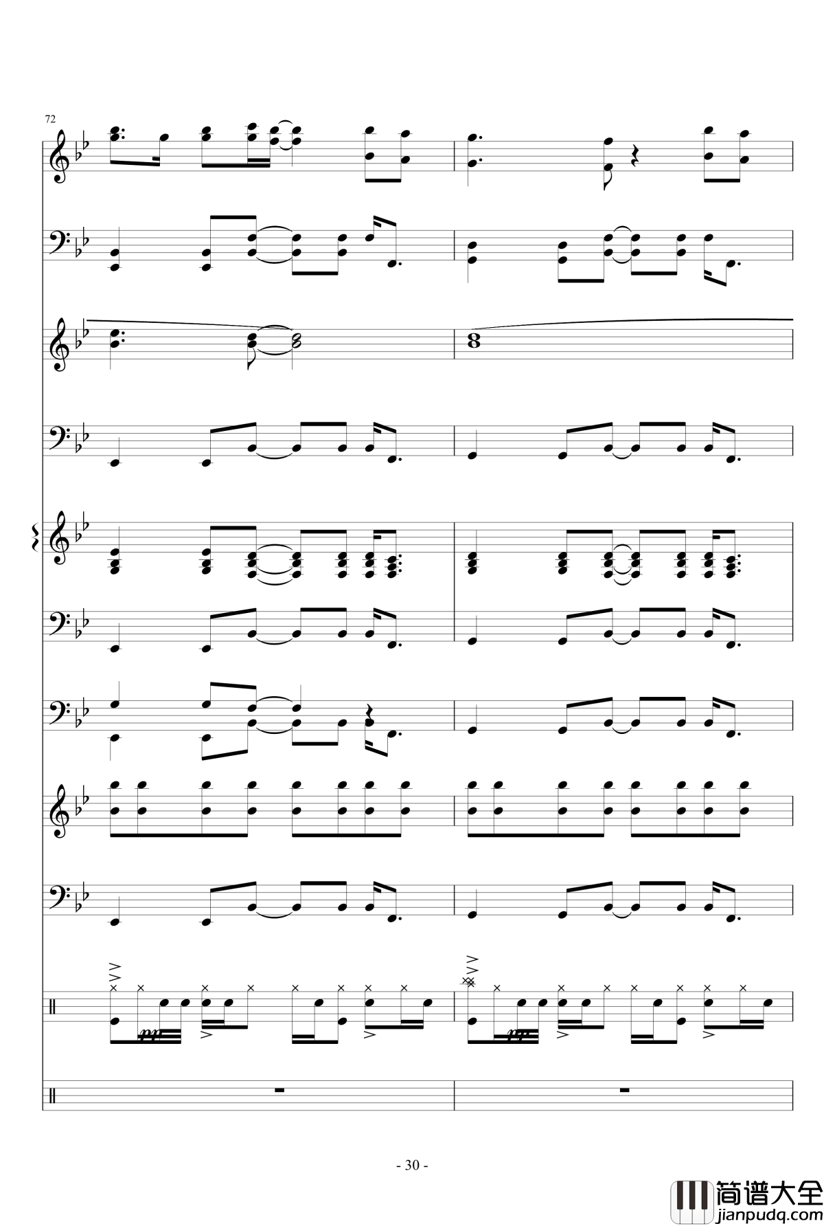 See_You_Again钢琴谱_乐队总谱_中央车站