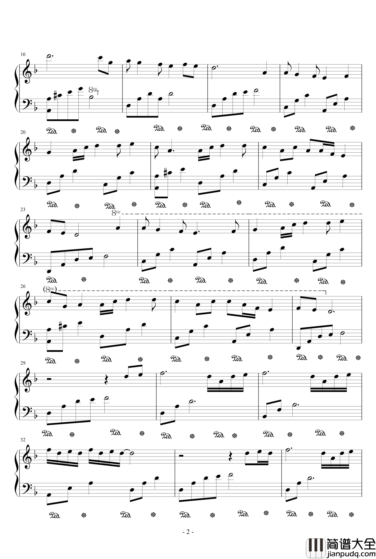 夜._爱的告白钢琴谱_525693039