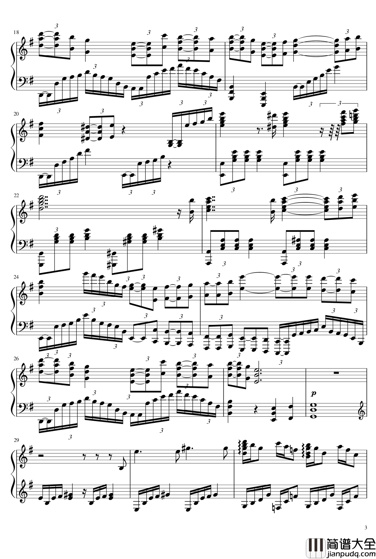 Legend_of_the_Glass_Mountain钢琴谱_马克西姆_Maksim·Mrvica