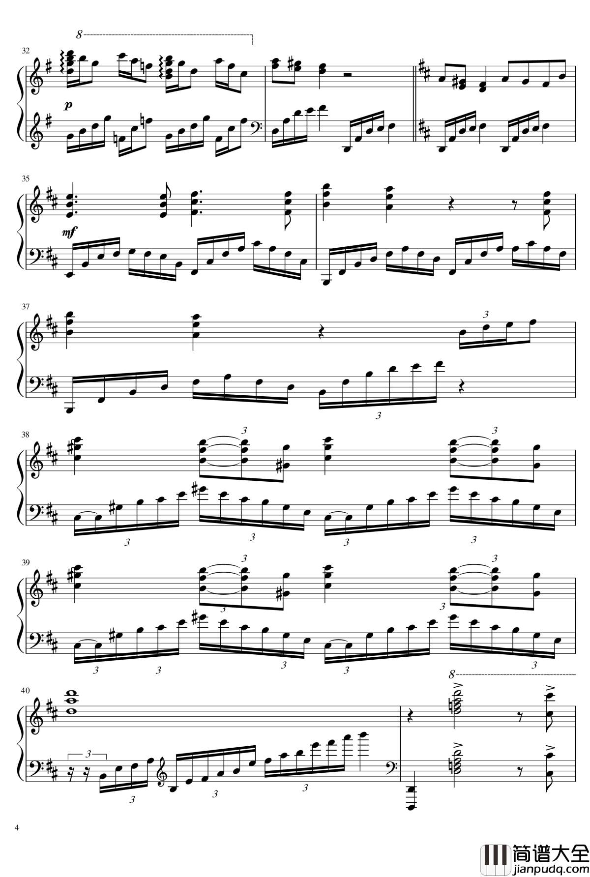 Legend_of_the_Glass_Mountain钢琴谱_马克西姆_Maksim·Mrvica