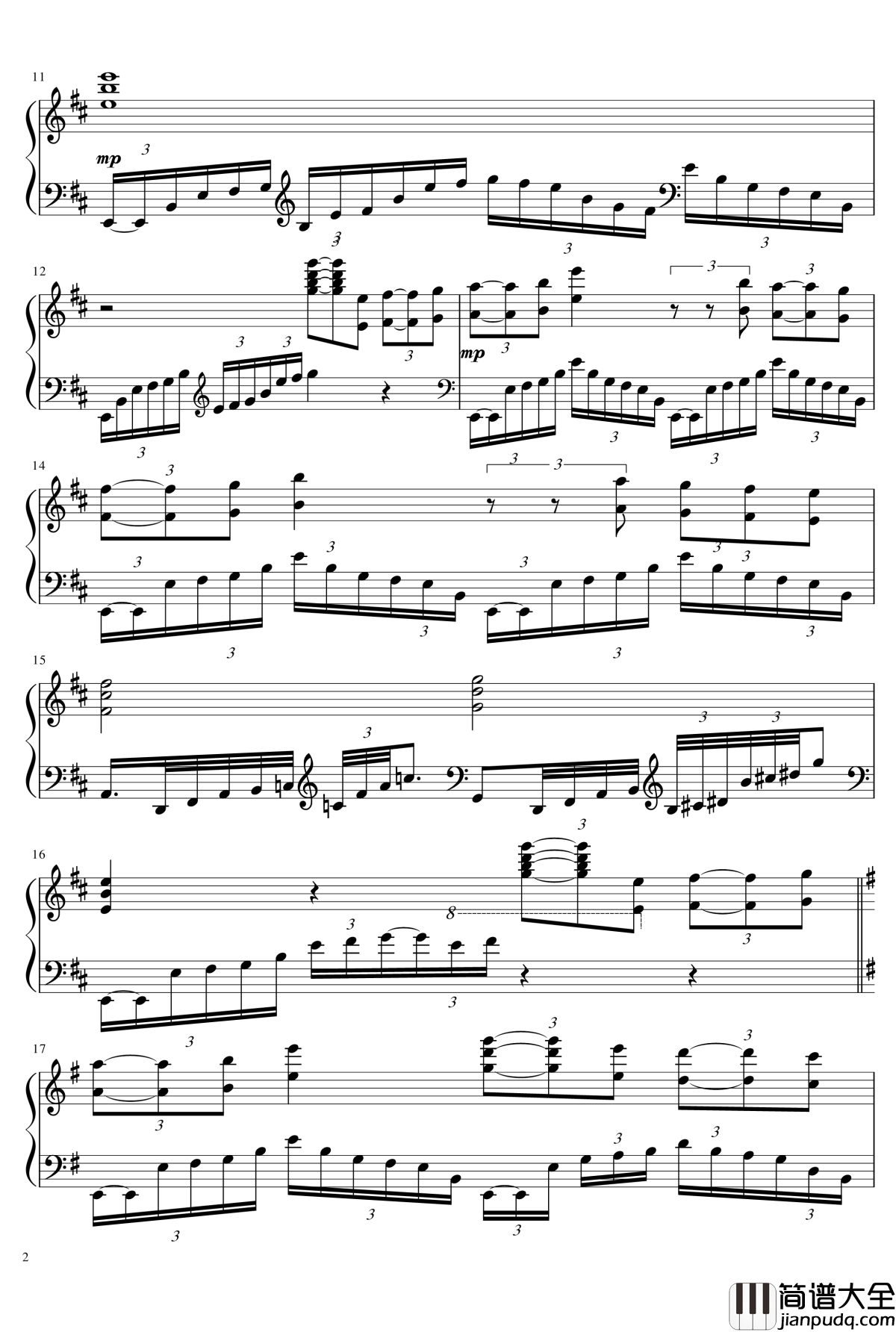 Legend_of_the_Glass_Mountain钢琴谱_马克西姆_Maksim·Mrvica