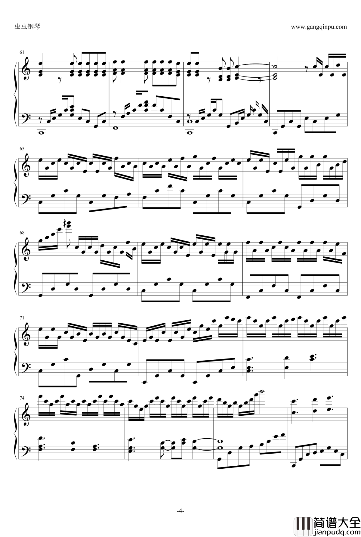 try_everything钢琴谱_改编版_疯狂动物城