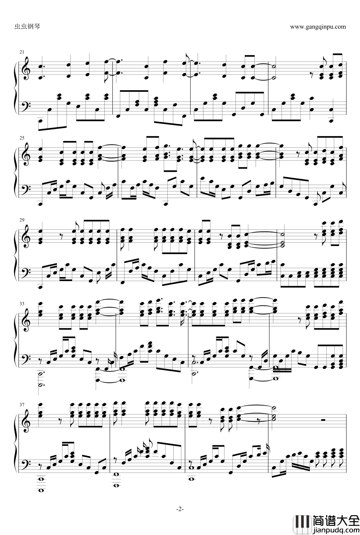 try_everything钢琴谱_改编版_疯狂动物城