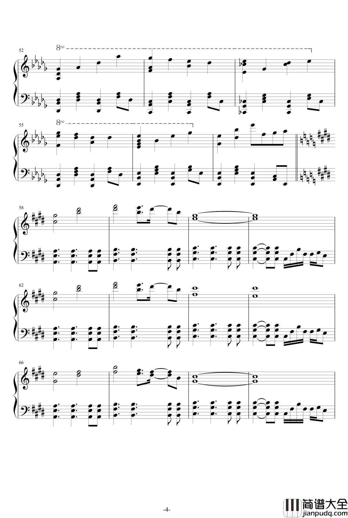 故鄉之星倒映之海/心之所在~Pure_Furies钢琴谱_混编_东方project