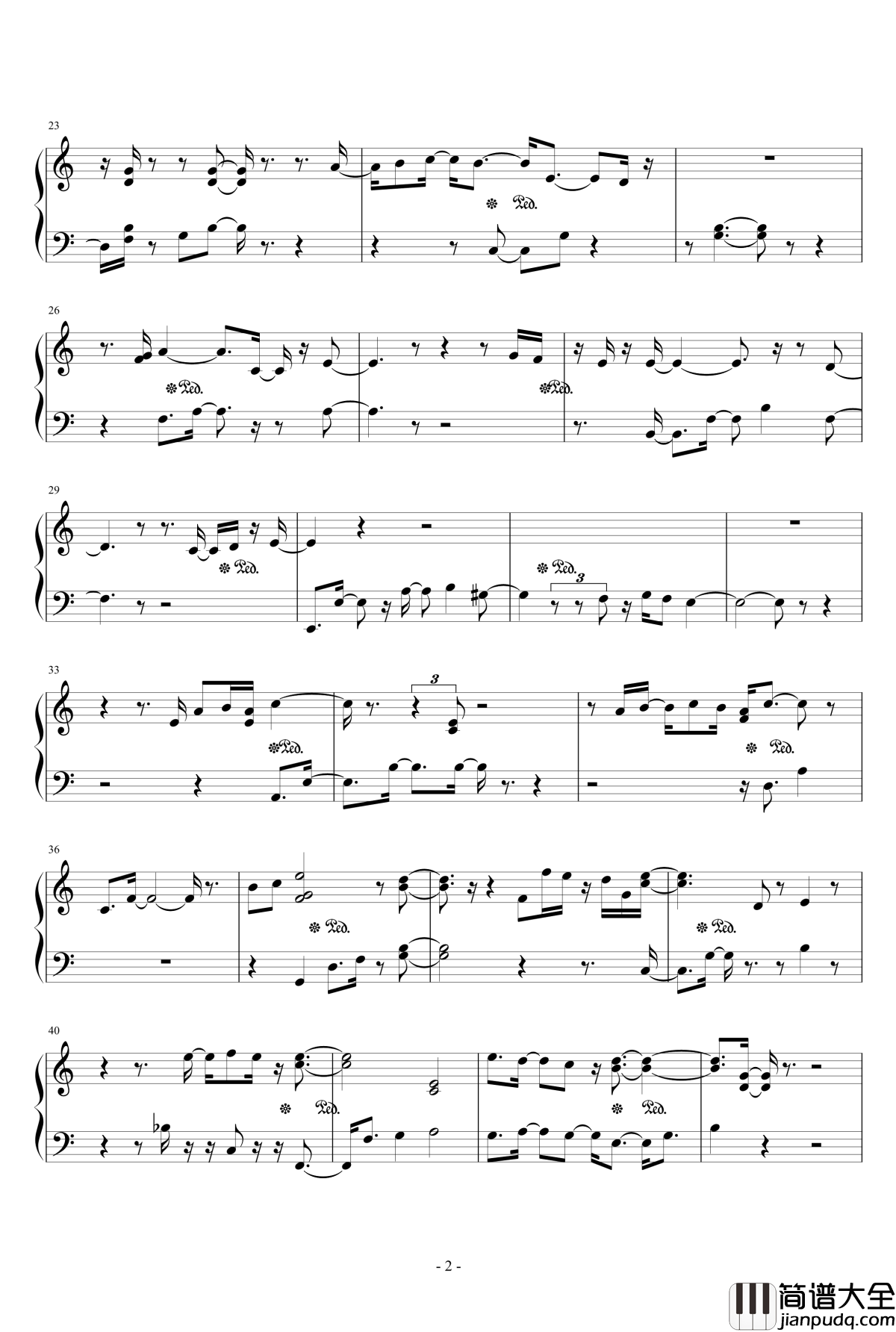 樱之华钢琴谱_花落人殇