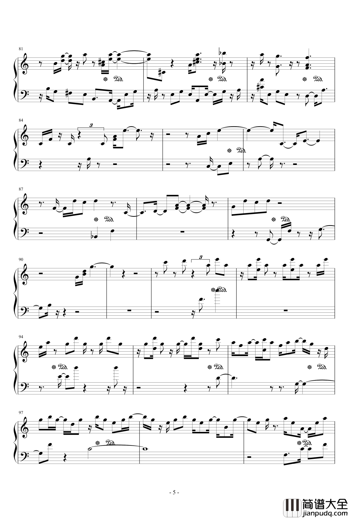 樱之华钢琴谱_花落人殇