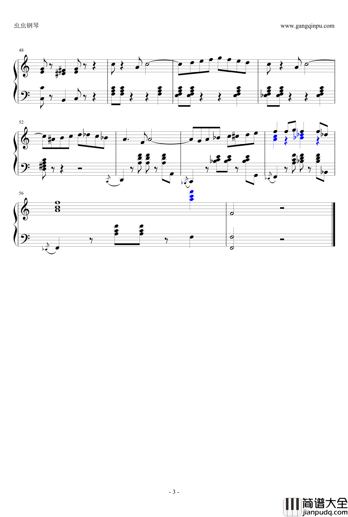 古巴探戈钢琴谱_付培培