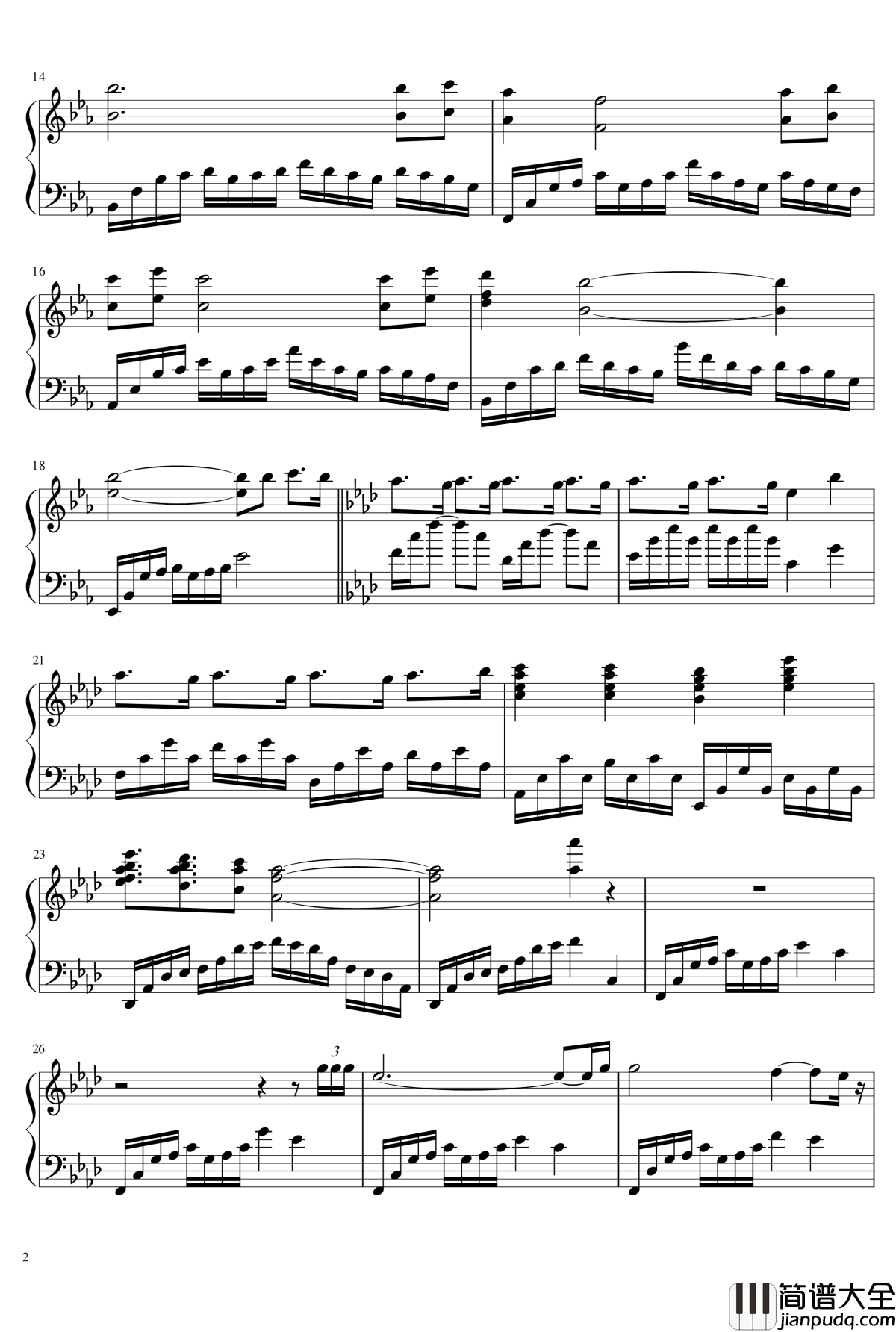 云的彼岸钢琴谱_lixiang'spiano