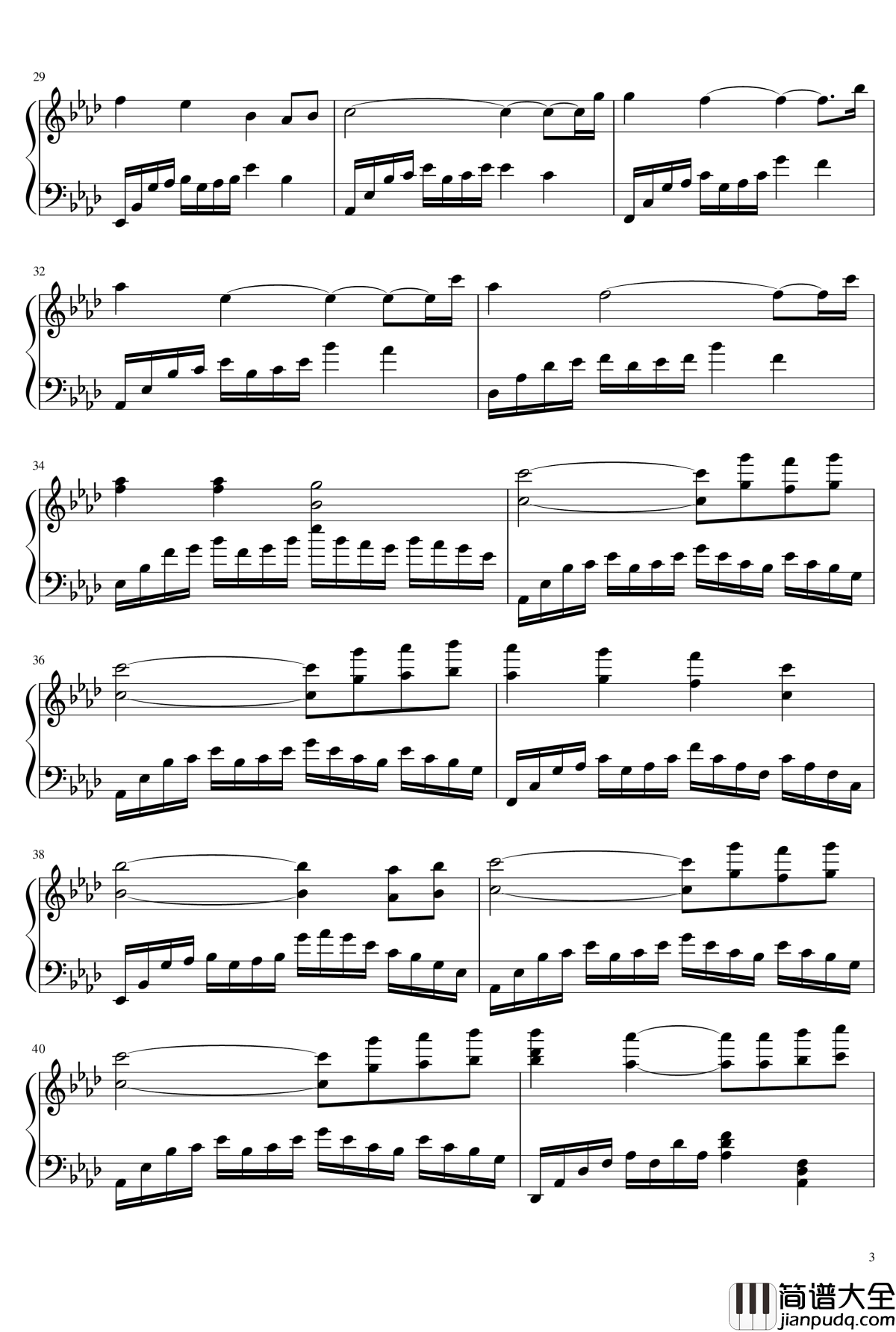 云的彼岸钢琴谱_lixiang'spiano