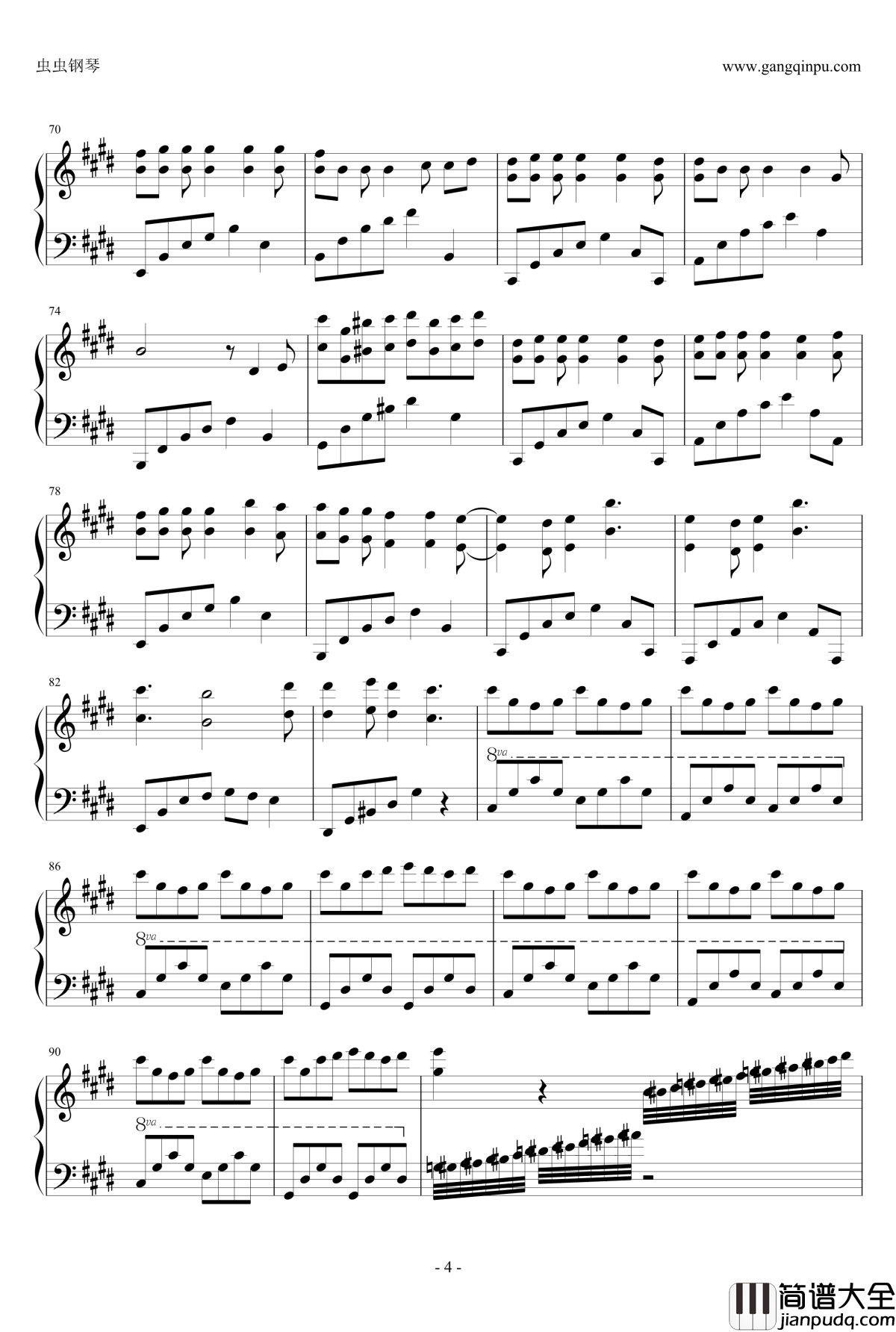 王者降临钢琴谱_pianoboy