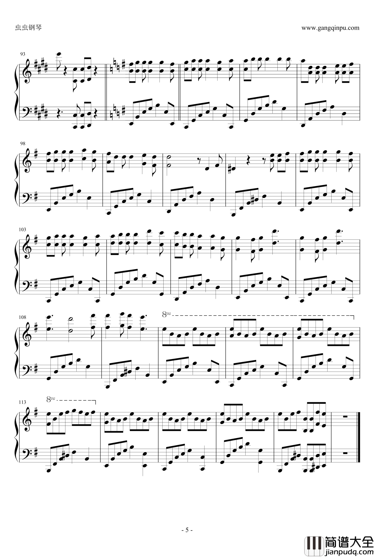 王者降临钢琴谱_pianoboy