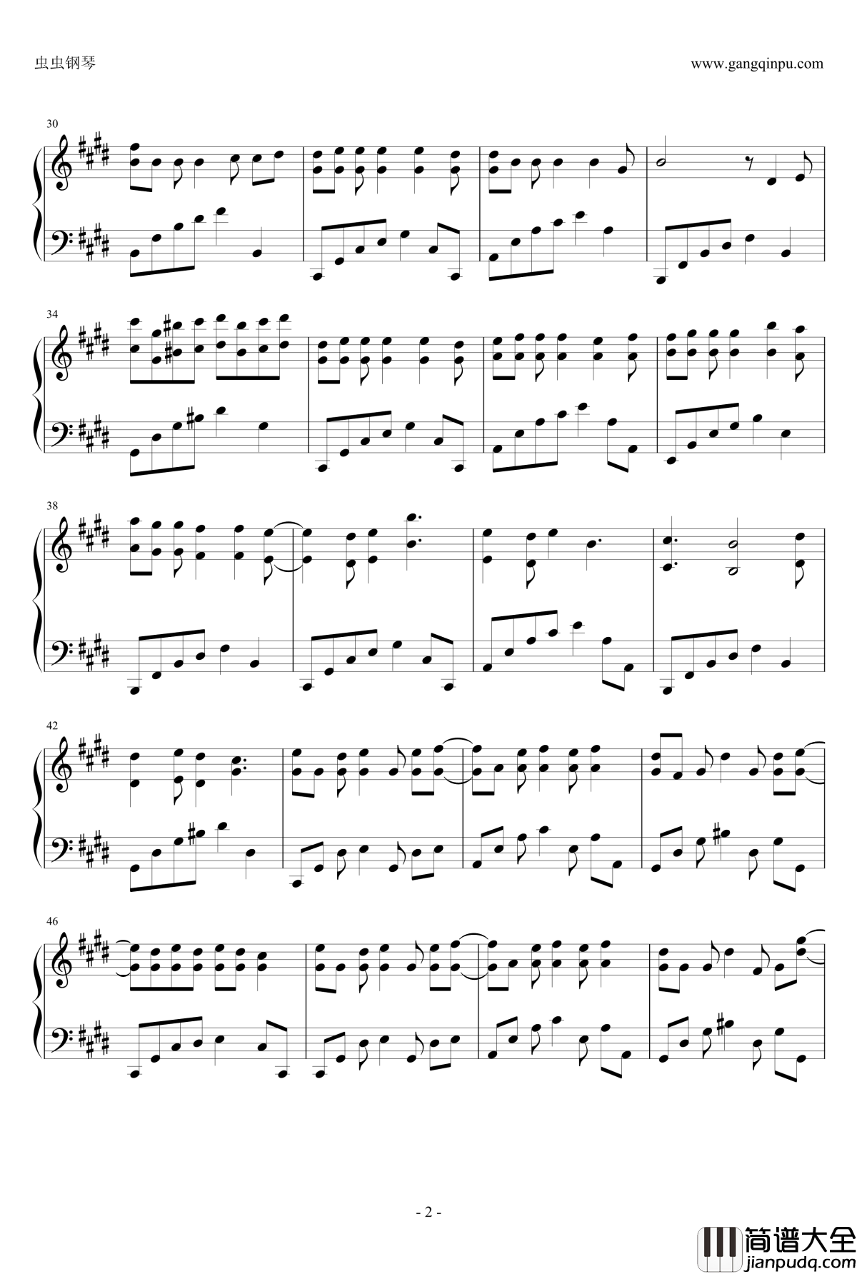 王者降临钢琴谱_pianoboy