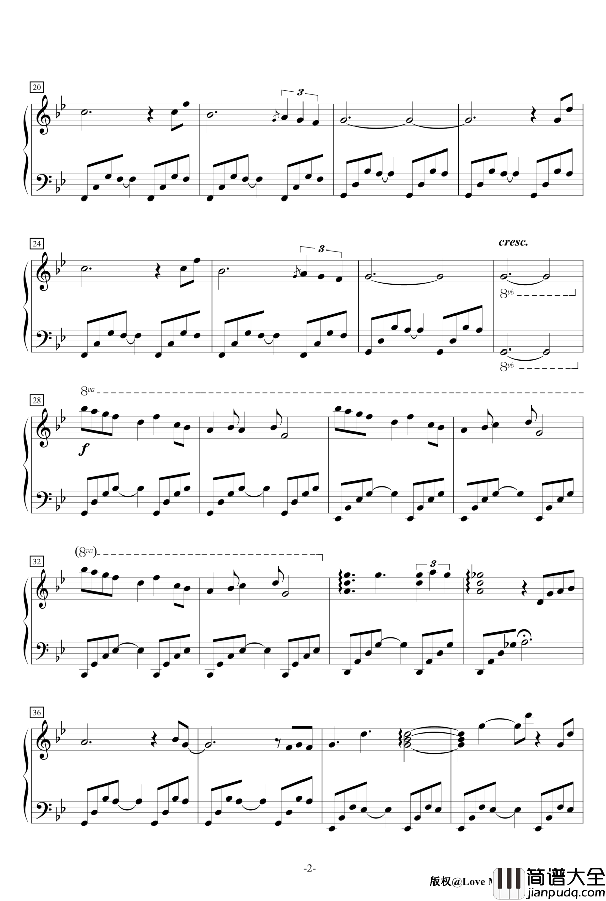 Hera钢琴谱_触手猴