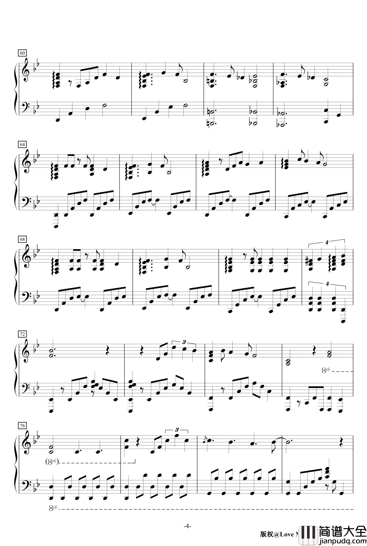 Hera钢琴谱_触手猴