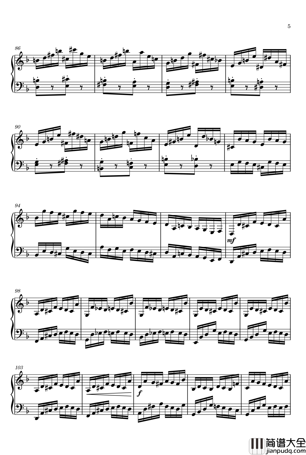 Etude_in_D_Minor钢琴谱_gyf513