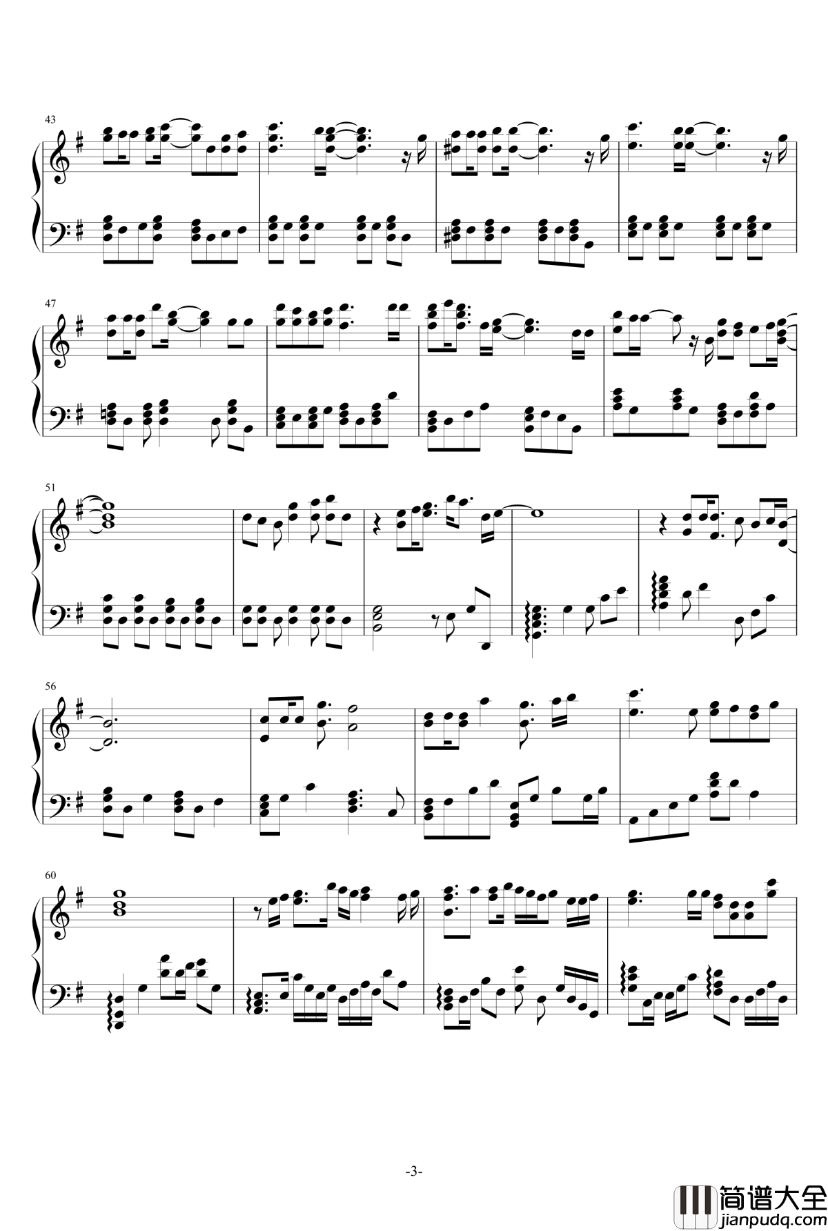 Orange钢琴谱_四月是你的谎言