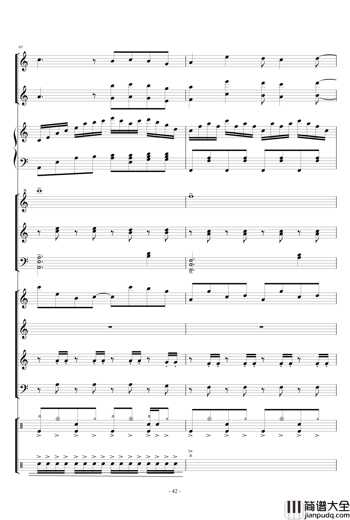 幻想世界之音1_lujianxiang555_钢琴谱