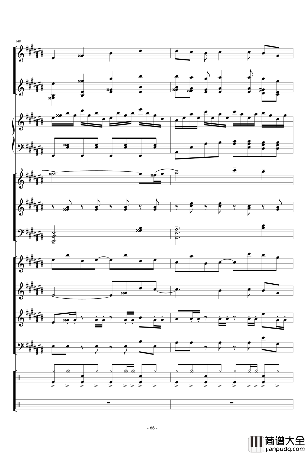 幻想世界之音1_lujianxiang555_钢琴谱