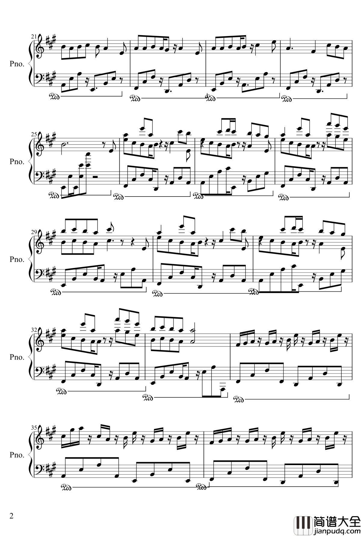 戀率方程式钢琴谱_初音_初音未來