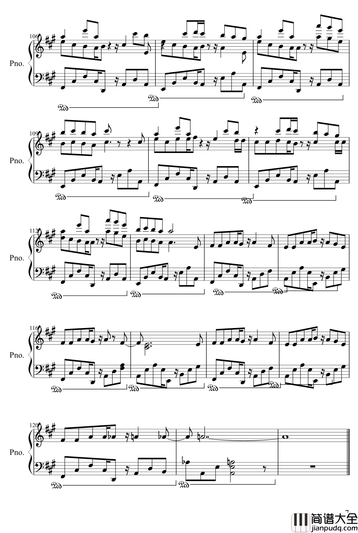 戀率方程式钢琴谱_初音_初音未來