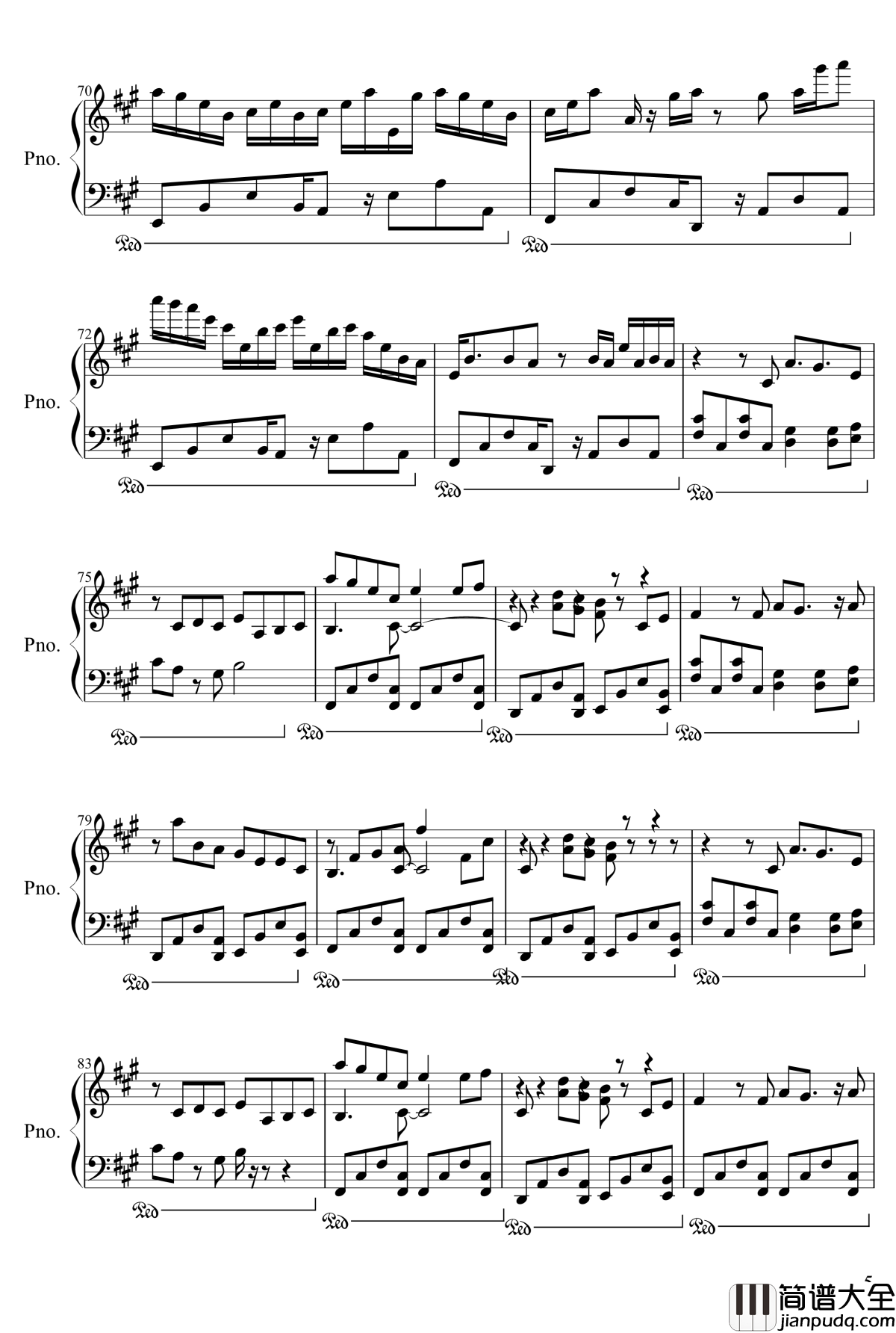 戀率方程式钢琴谱_初音_初音未來