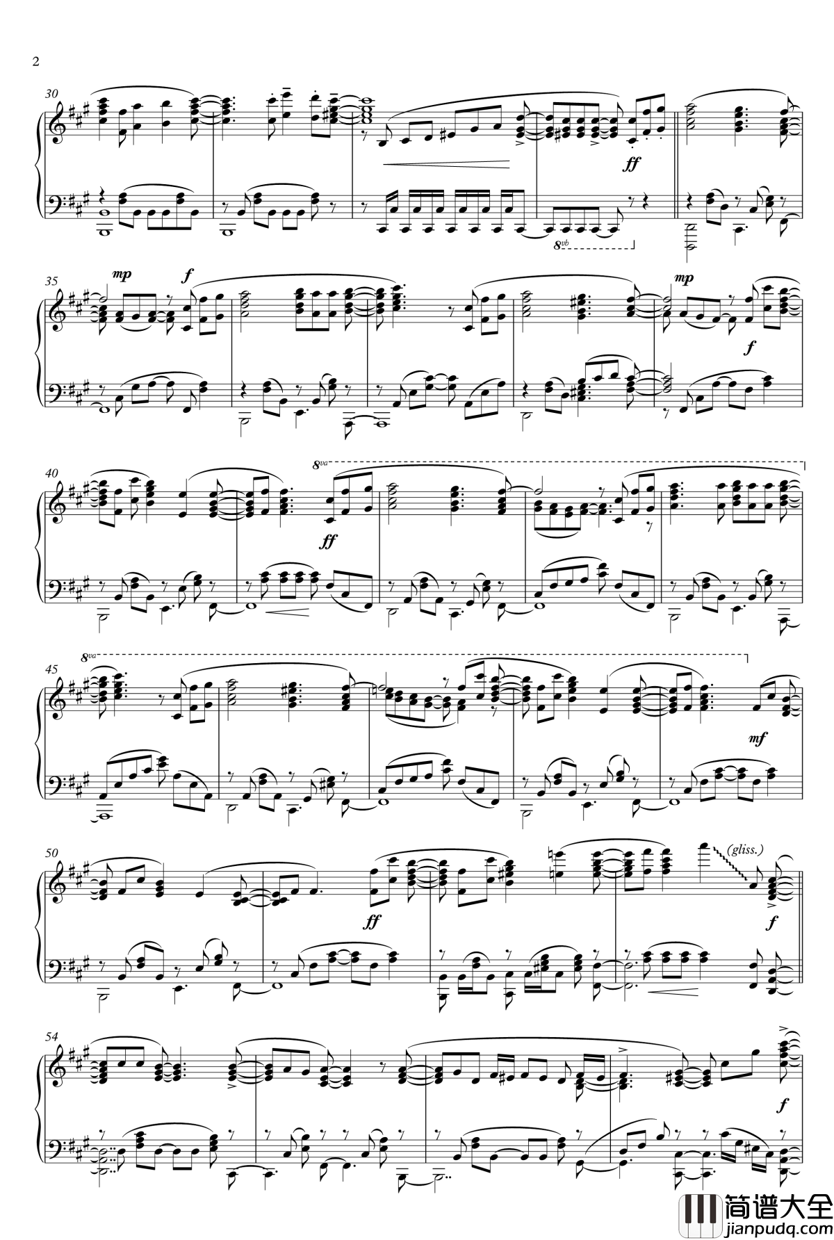 青鸟钢琴谱【Animenzzz】_animenzzz