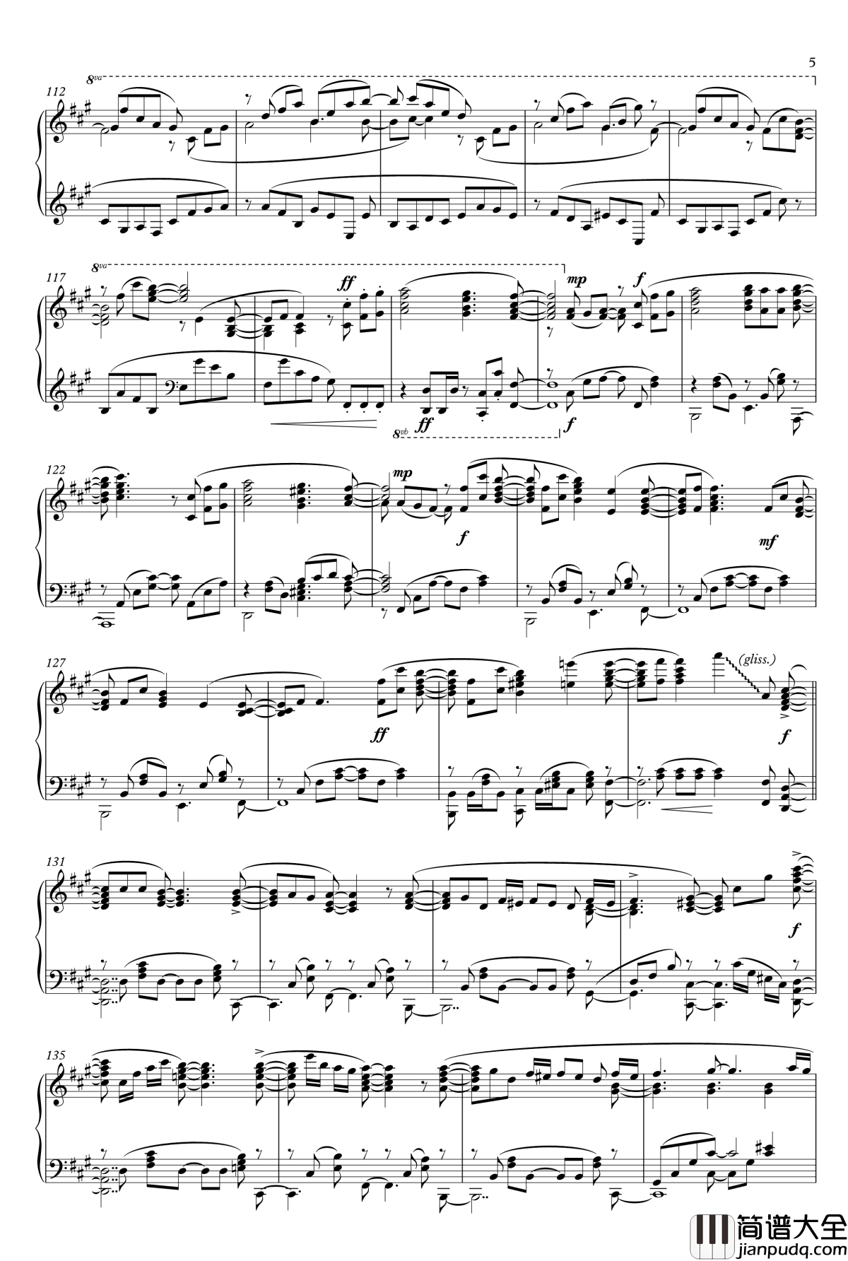 青鸟钢琴谱【Animenzzz】_animenzzz