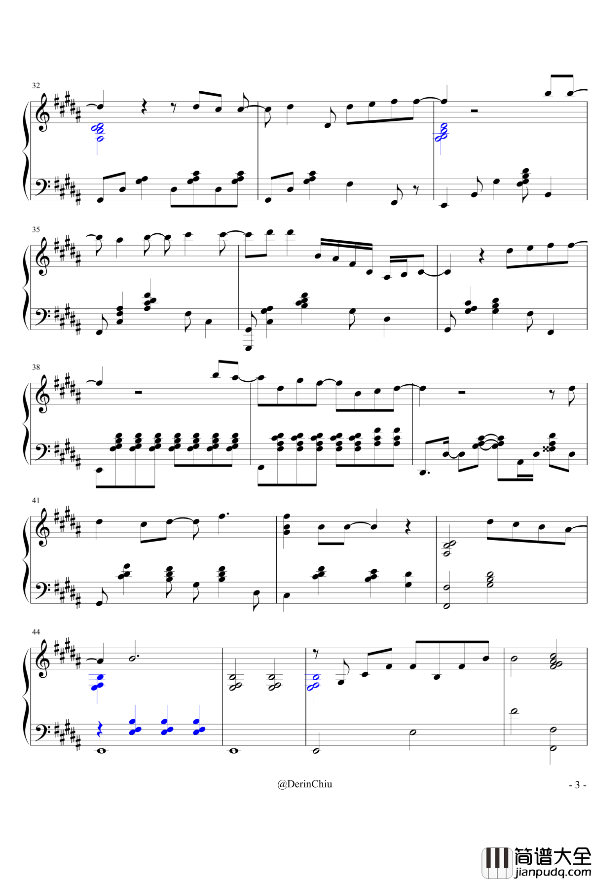 镜中人钢琴谱_仙剑奇侠传