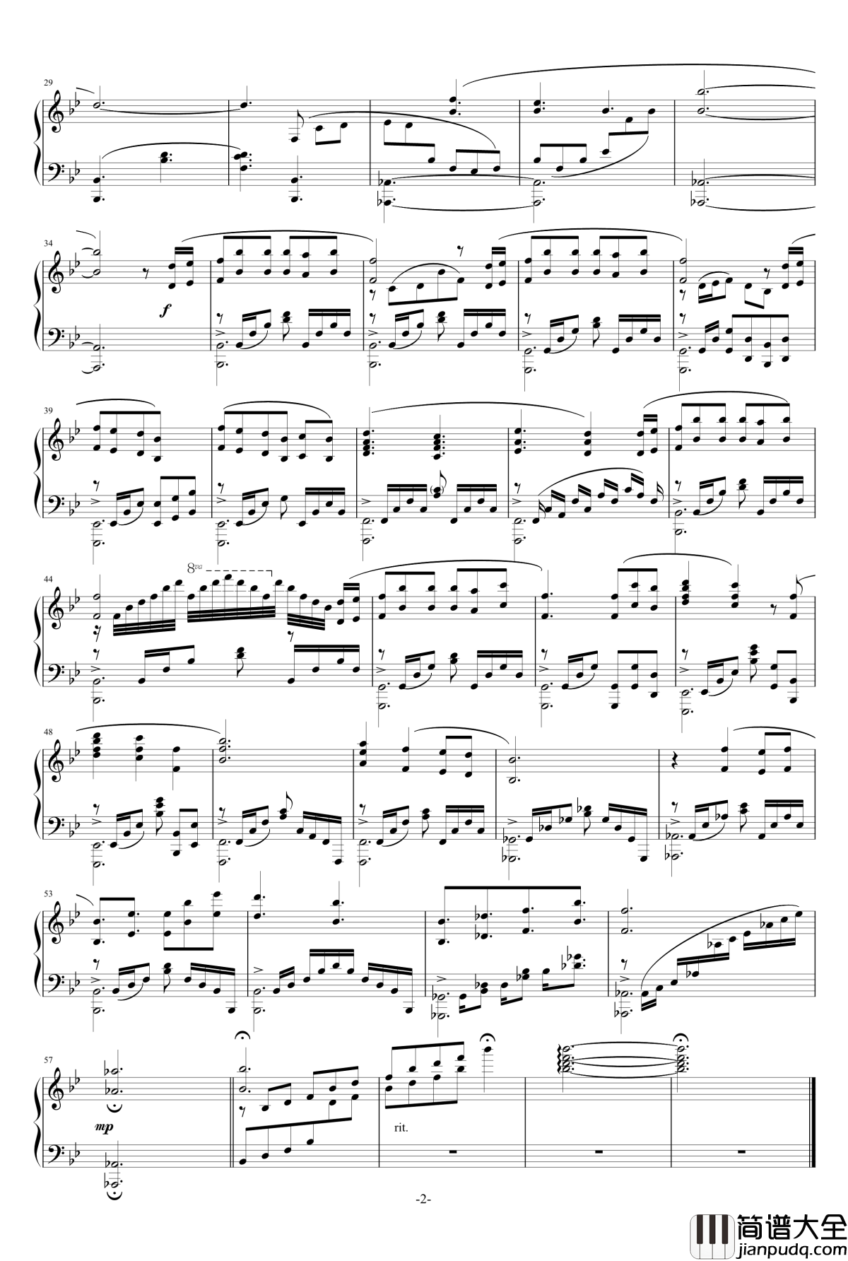 For_you～月の光が降り注ぐテラス钢琴谱_四月是你的谎言_OST