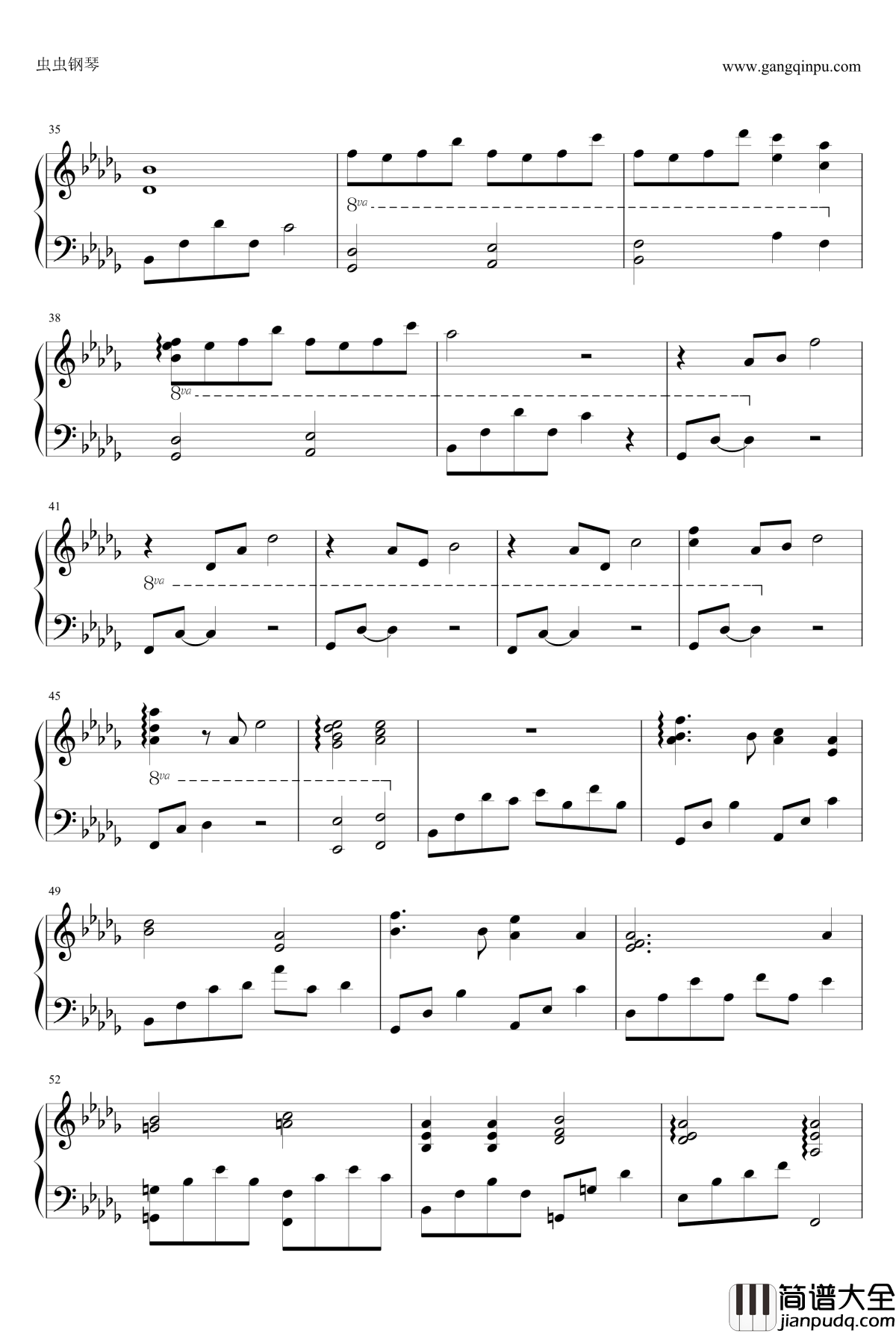 大鱼钢琴谱__大鱼海棠_印象曲