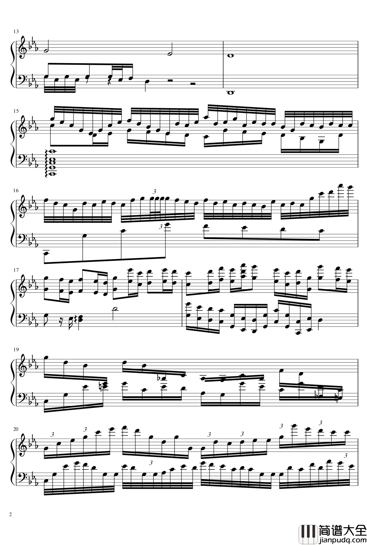 训练快速的练习曲钢琴谱_~无限~