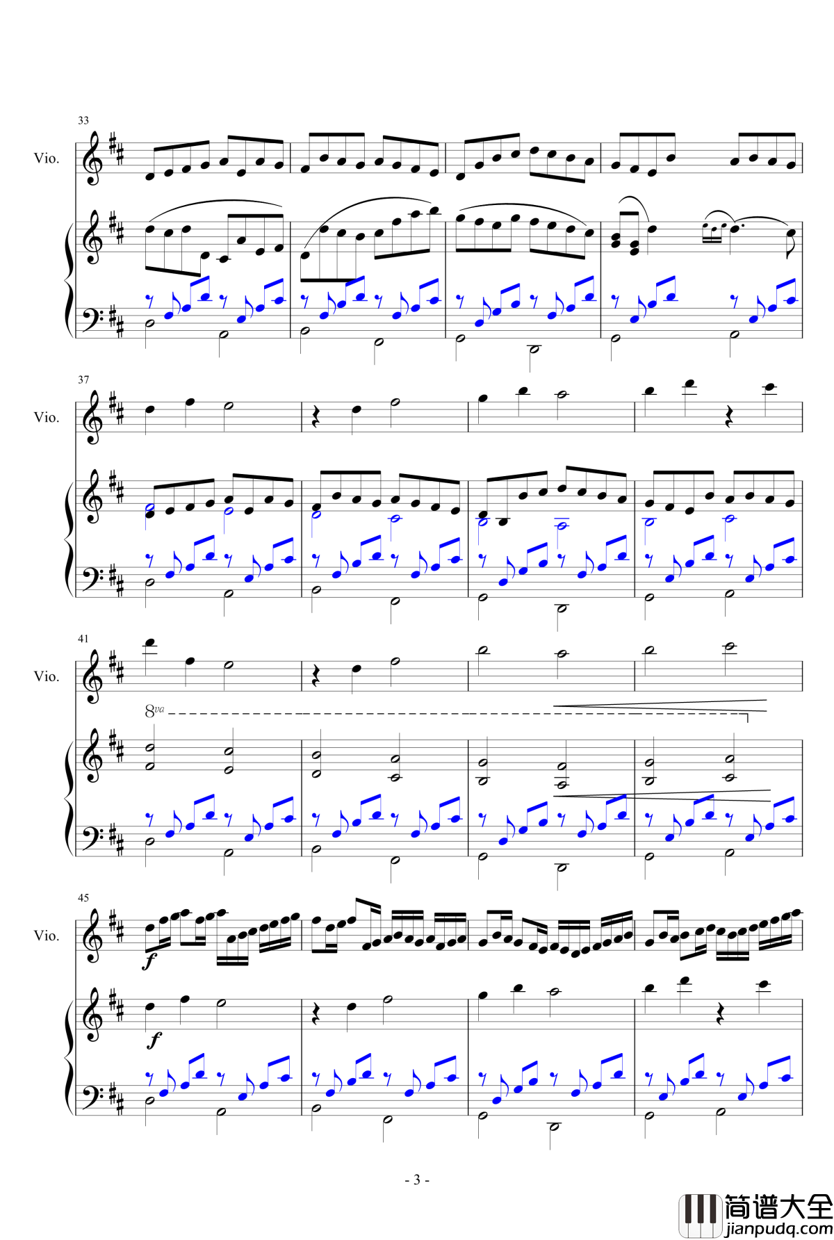 卡农钢琴谱_小提琴钢琴合奏_Johann_Pachelbel