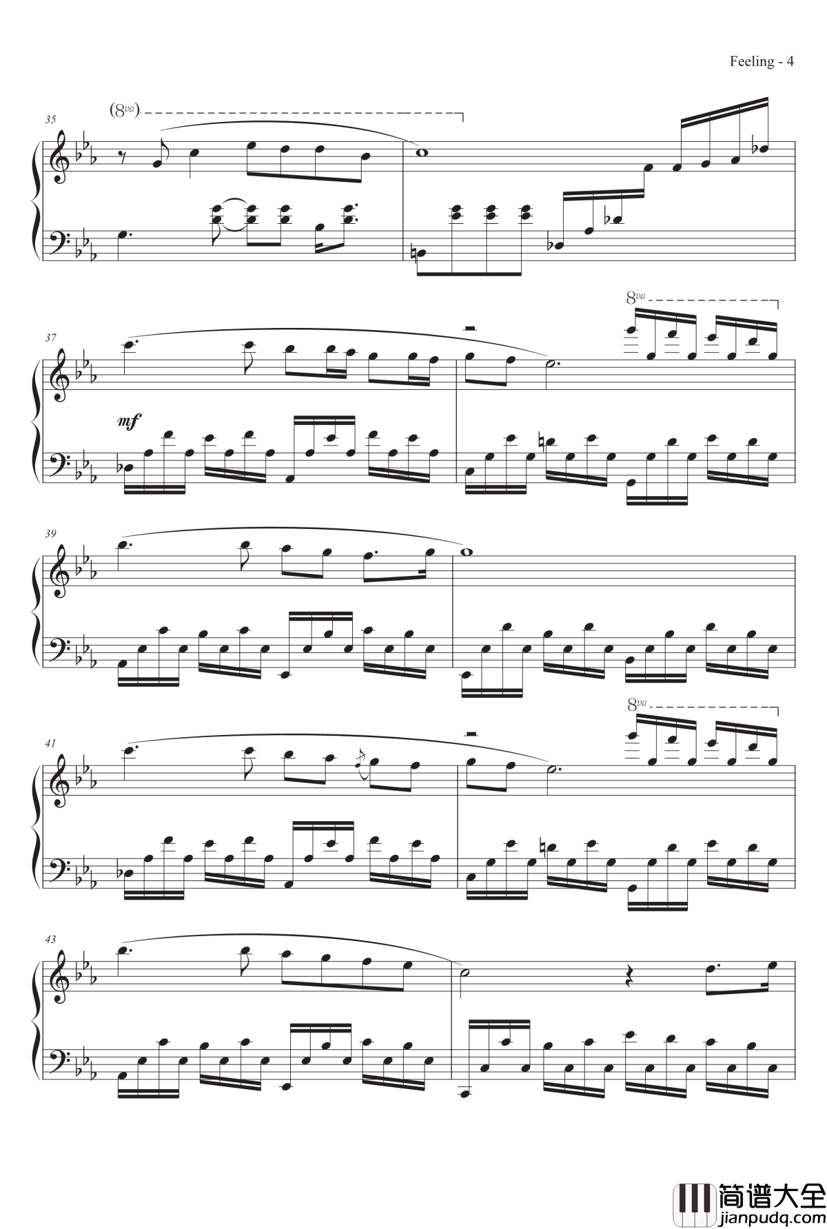 纷乱感觉钢琴谱_MrSHUM