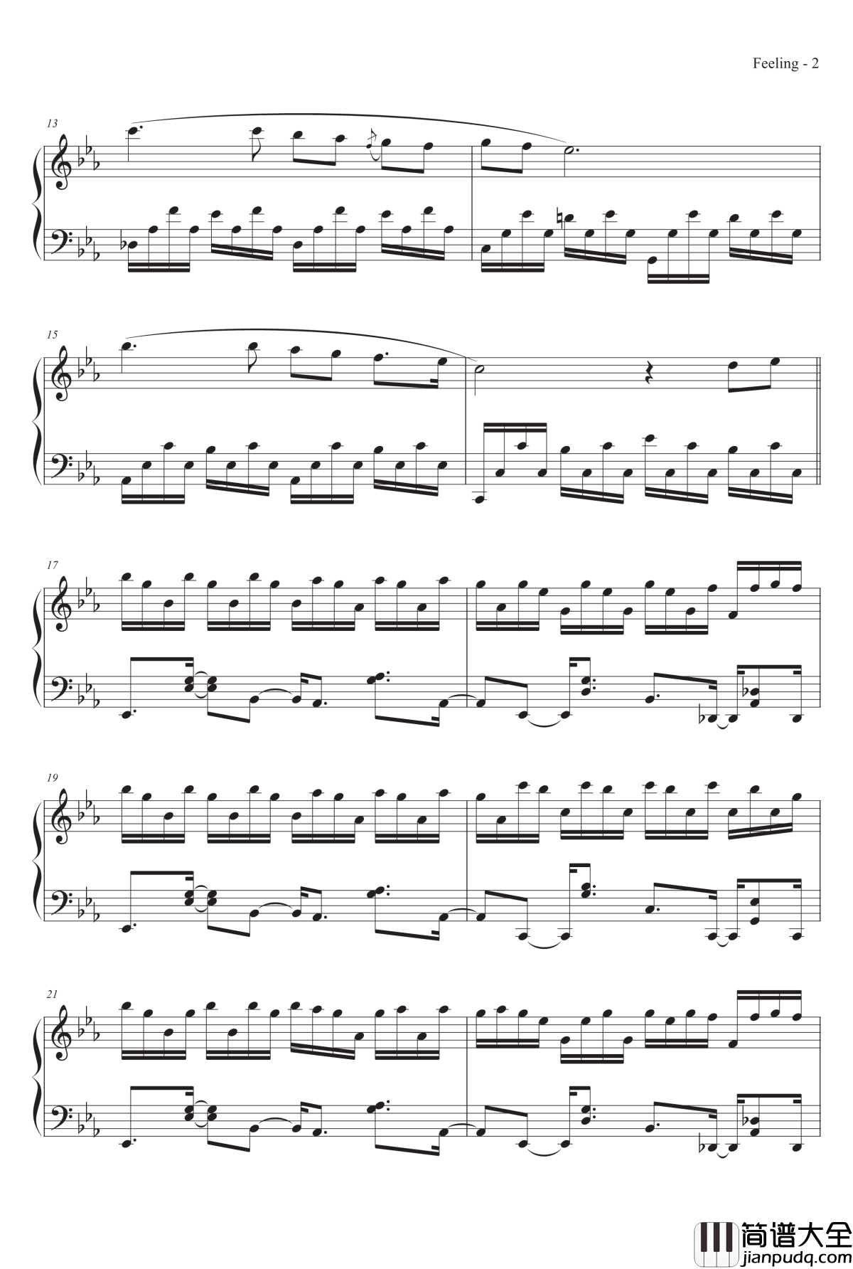 纷乱感觉钢琴谱_MrSHUM