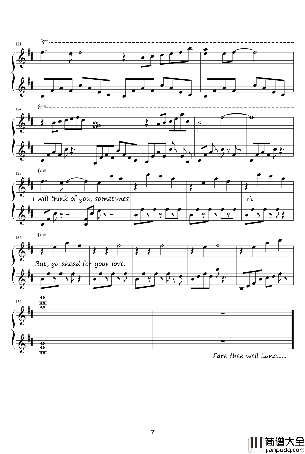 Rainy_Night钢琴谱_Ku.Klux.Klan_Luna&amp;apos;s