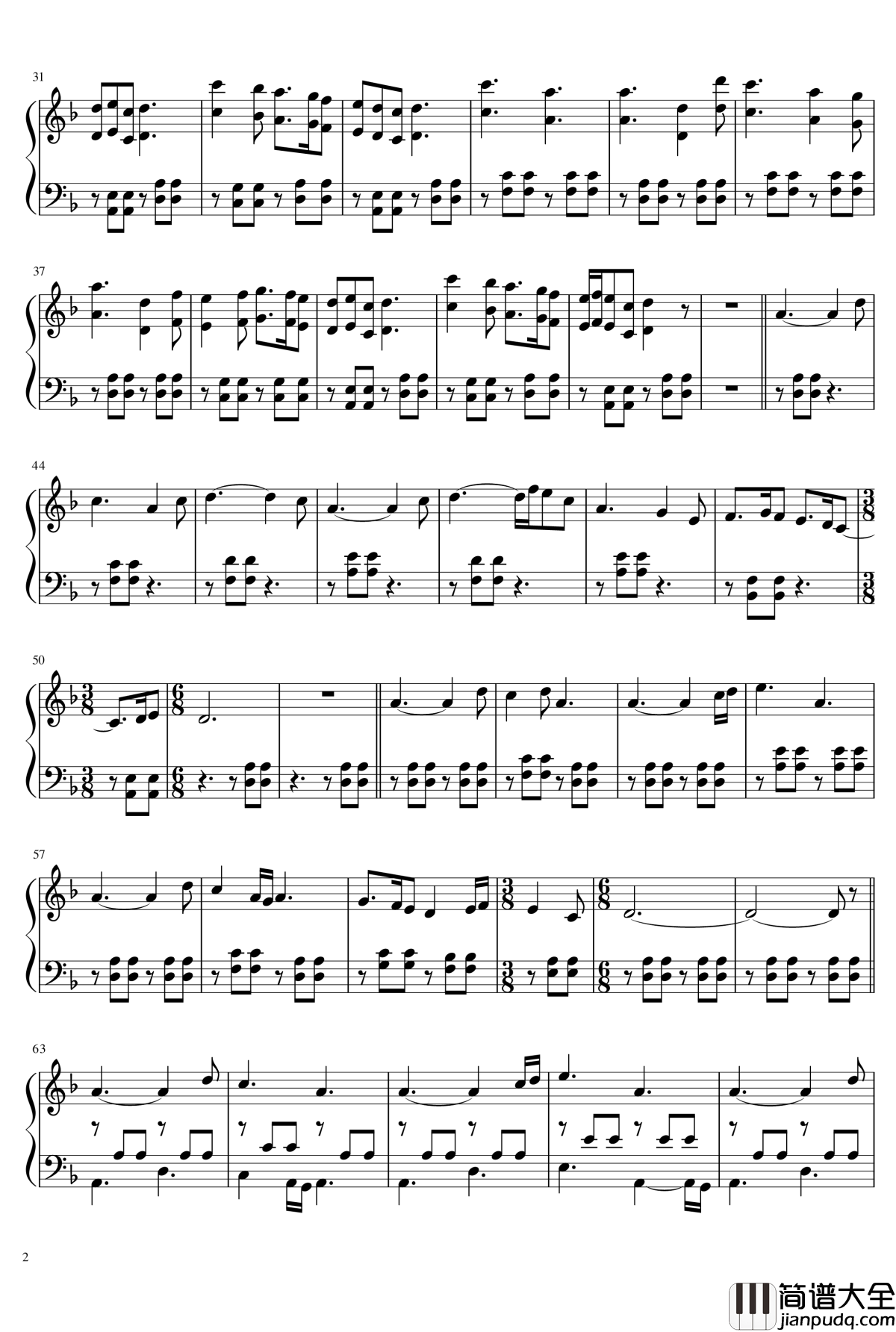 _Waltz_of_the_PerishedTrine钢琴谱_三位一体_ari_pulkkinen_trine