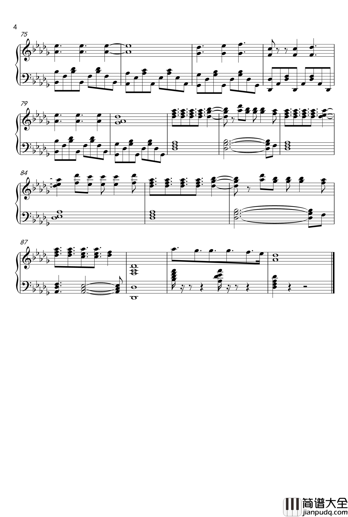 Try_Everything钢琴谱_疯狂动物城