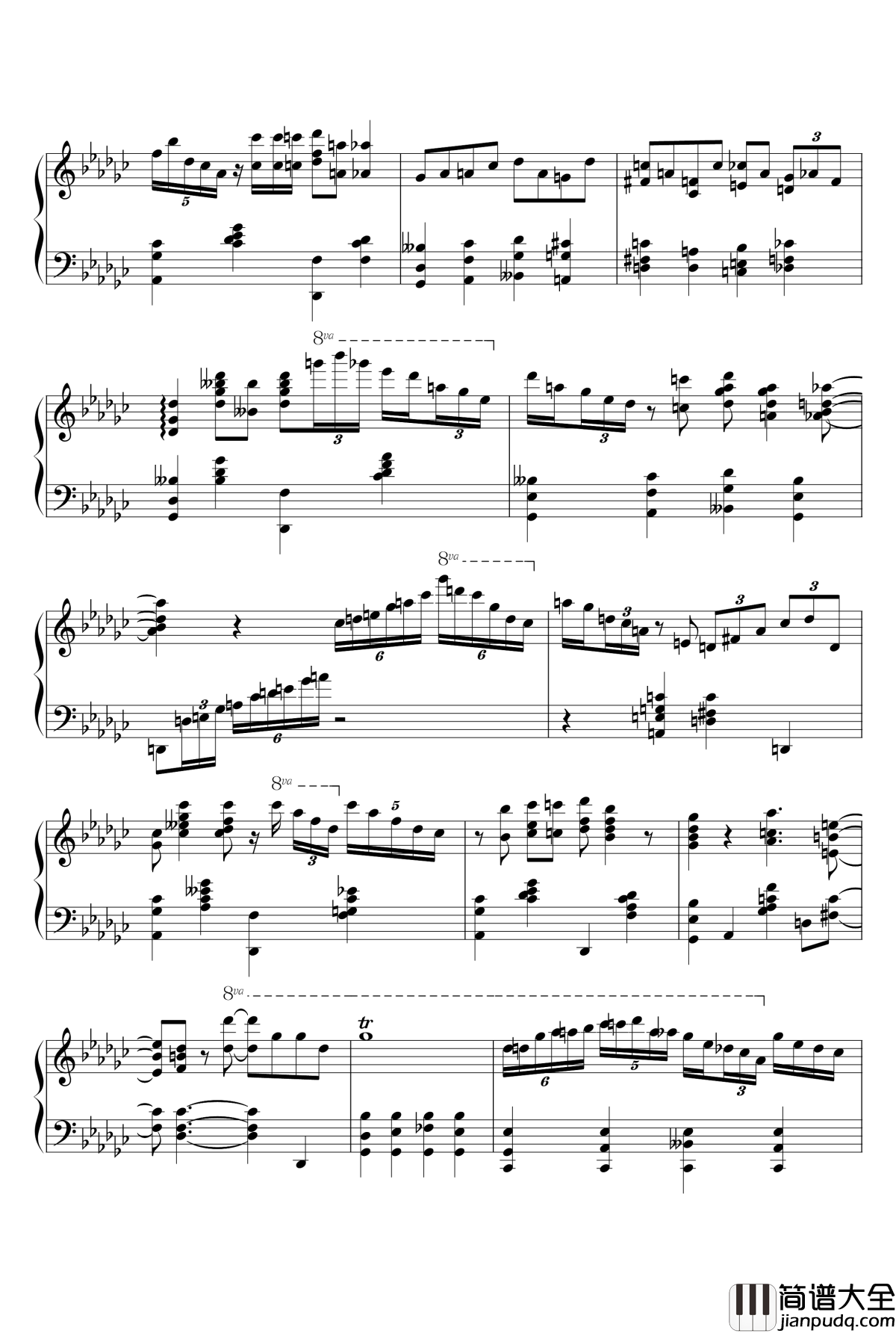 St.Louis_Blues钢琴谱_Art_Tatum