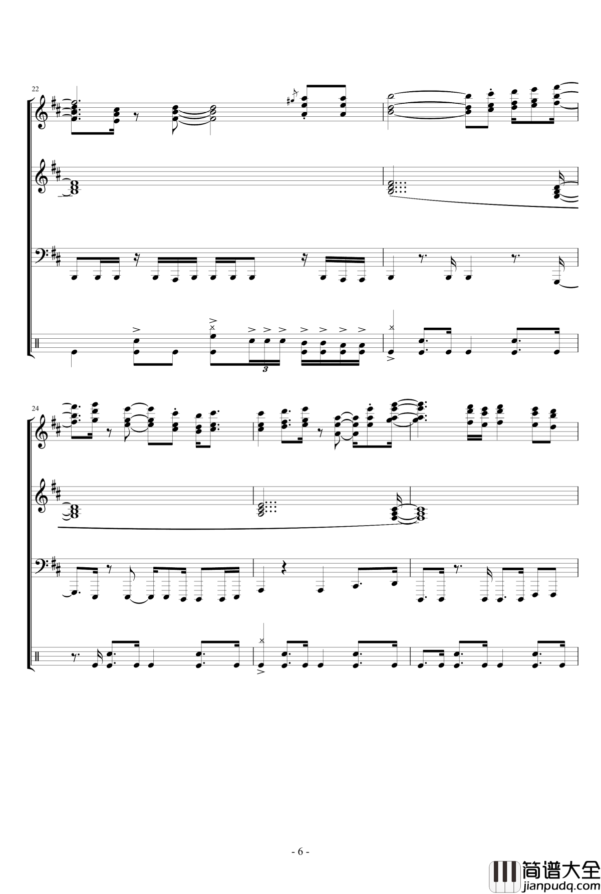 街头霸王开场钢琴谱_街霸