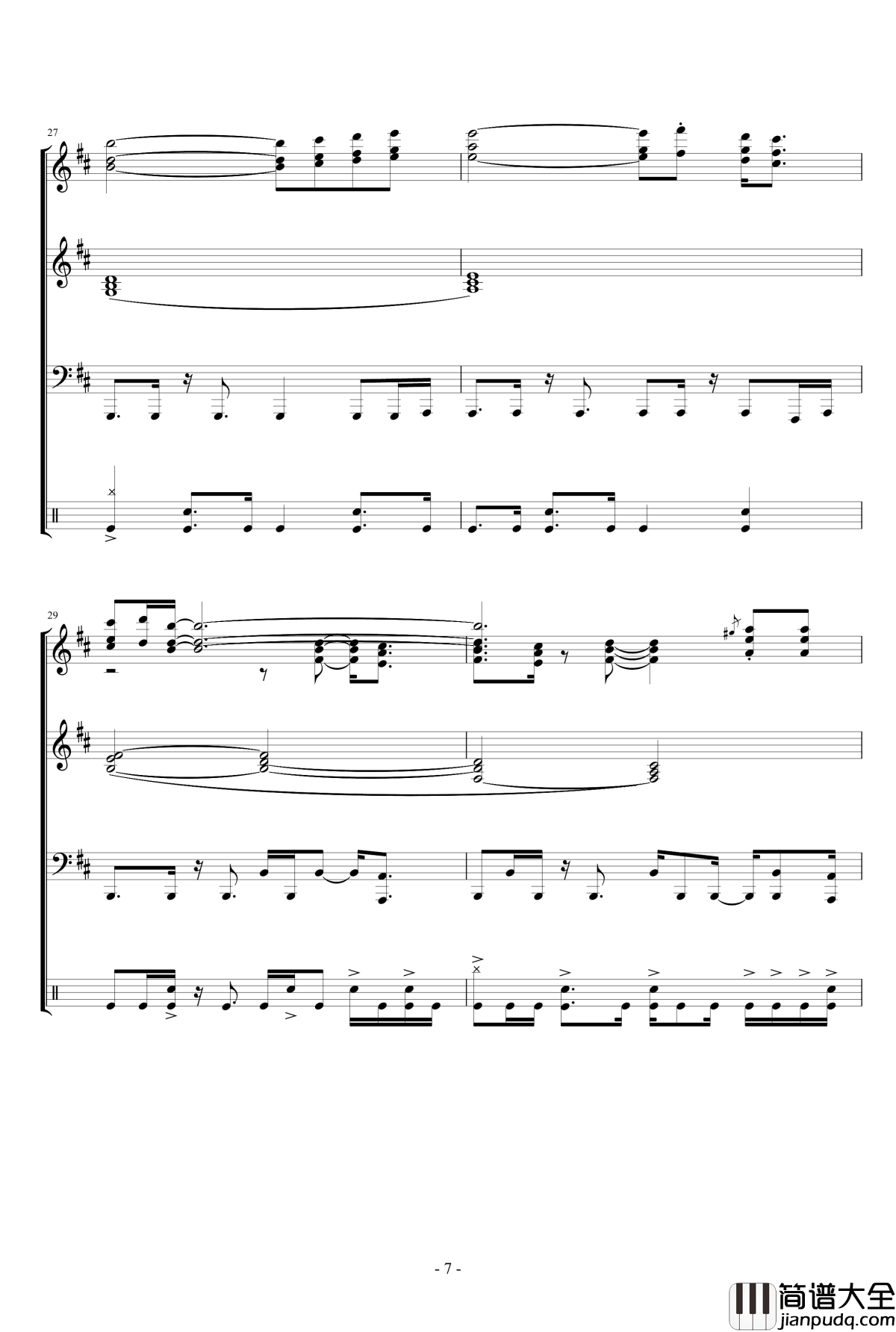 街头霸王开场钢琴谱_街霸