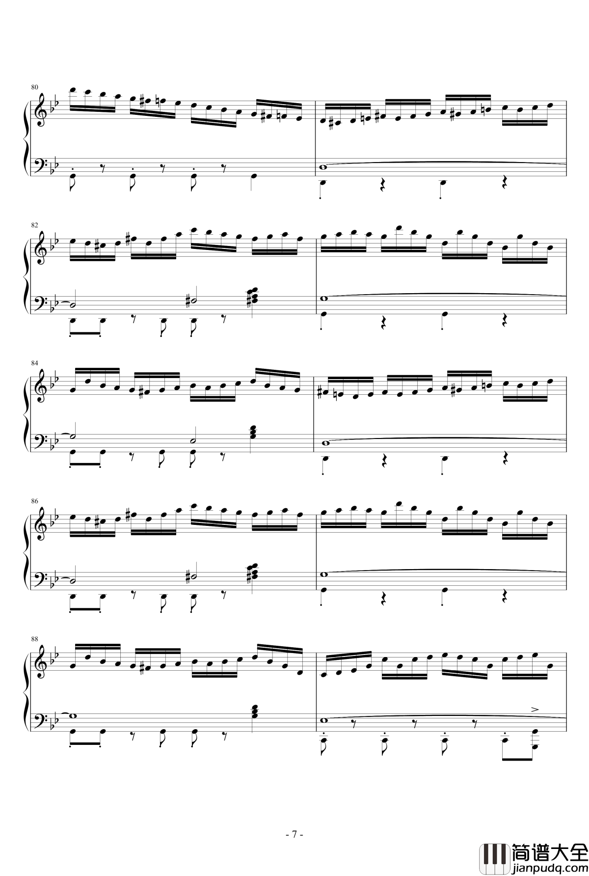 La_Cumparsita钢琴谱_James_Last