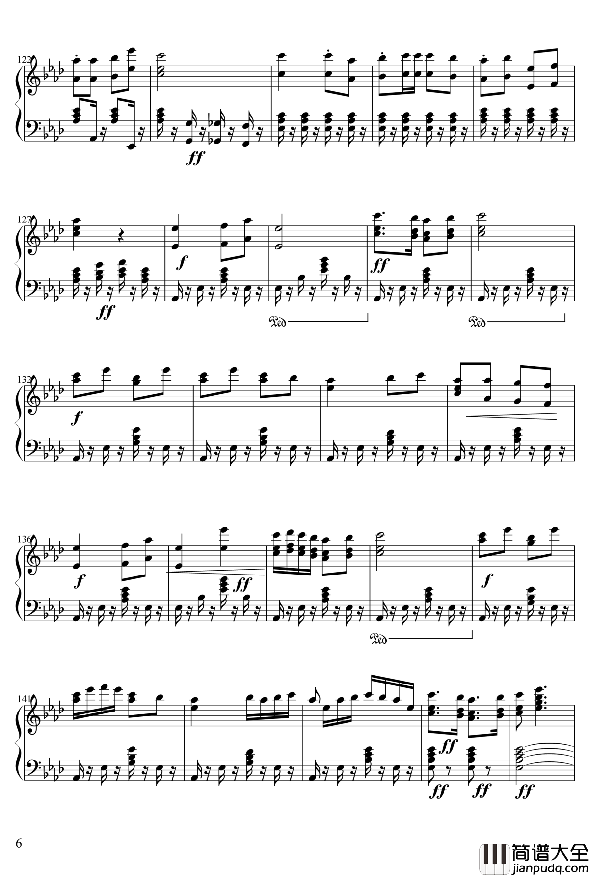 桃花过渡钢琴谱_台灣民謠