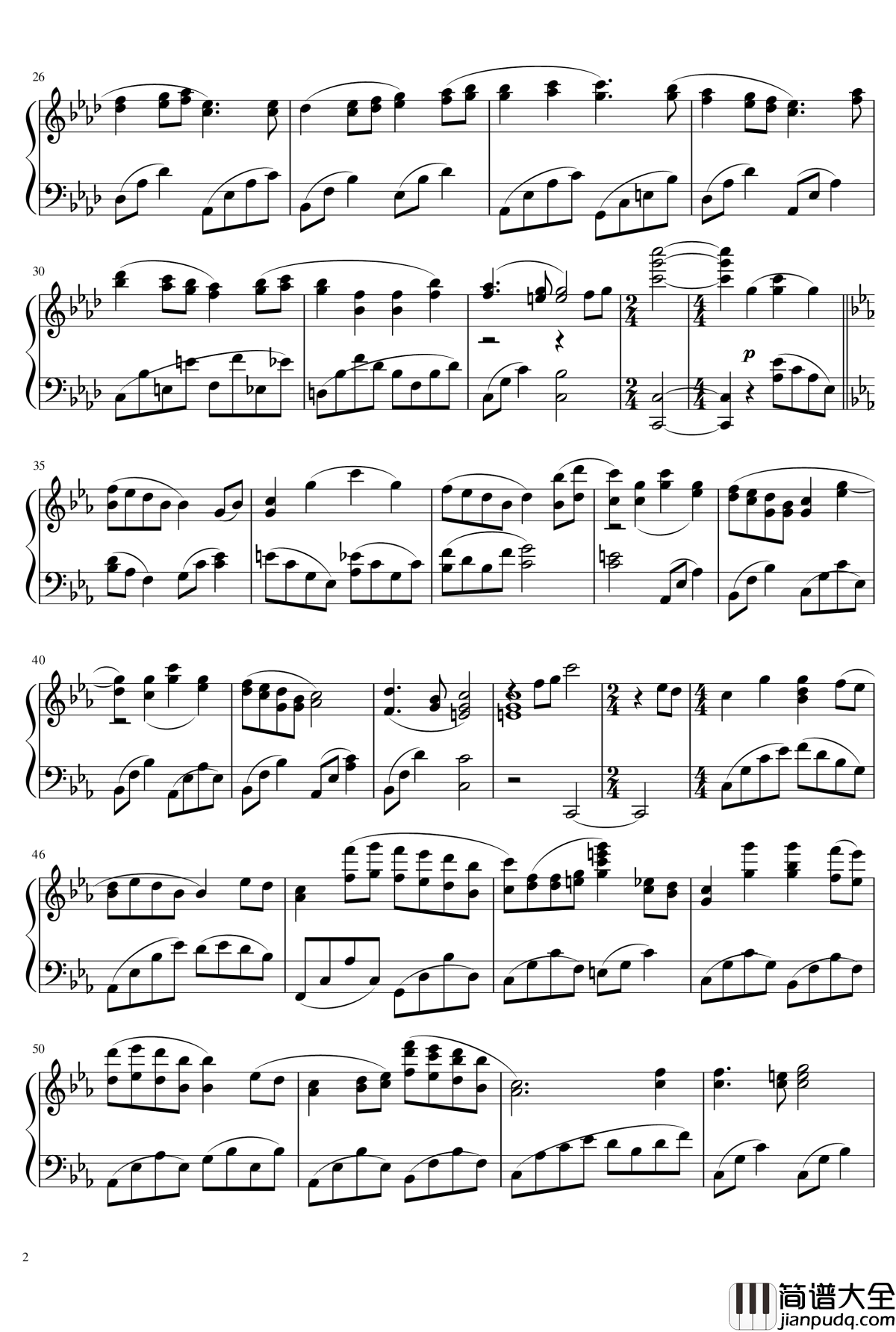 fairytale——第六章忘却录音主题歌钢琴谱_空之境界_超高还原_梶浦由记