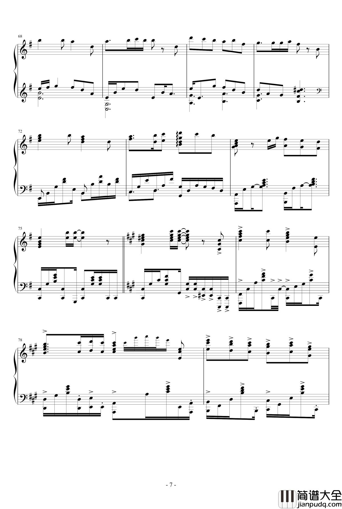 Asphodelus钢琴谱_穢翼のユースティア_Ceui