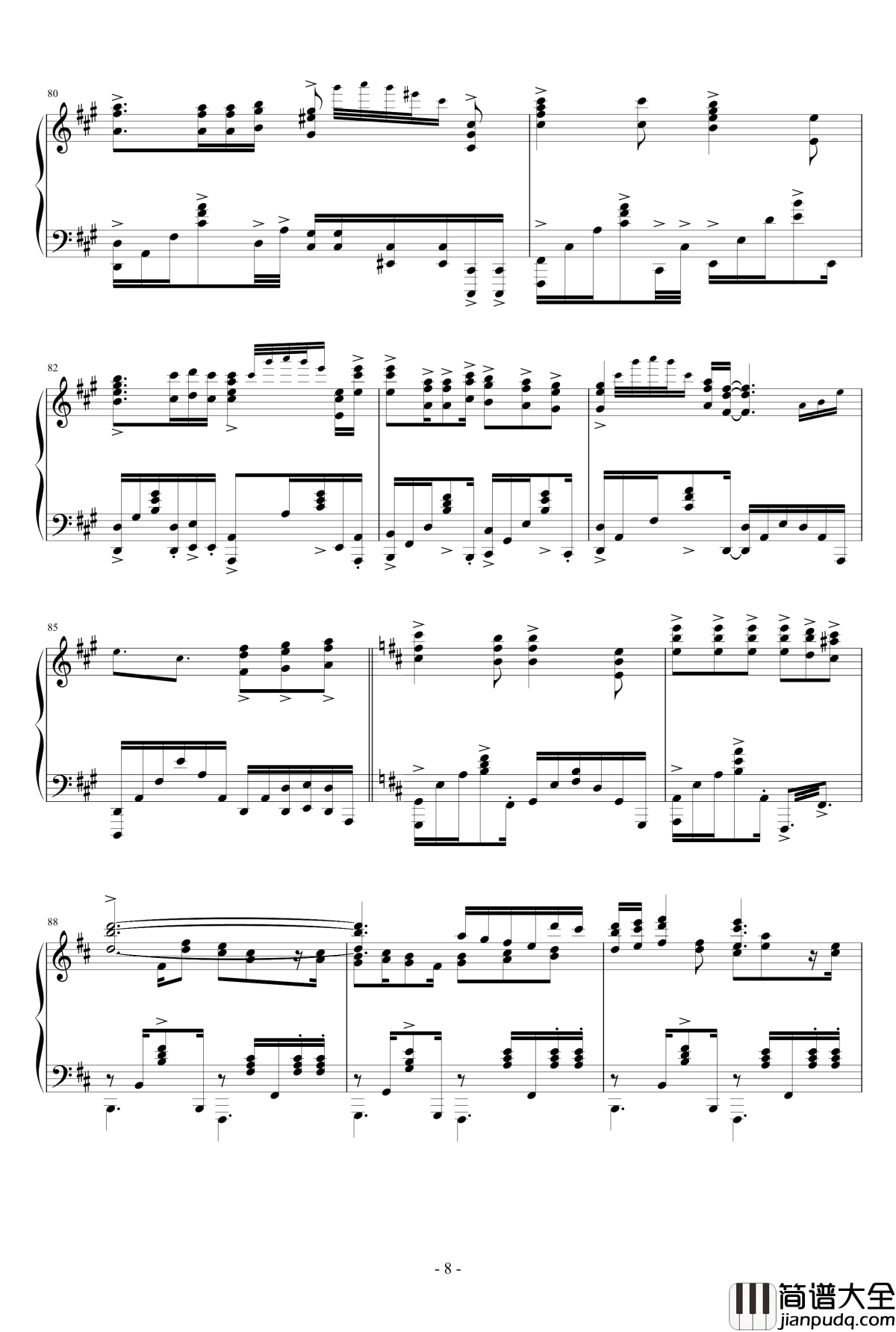 Asphodelus钢琴谱_穢翼のユースティア_Ceui