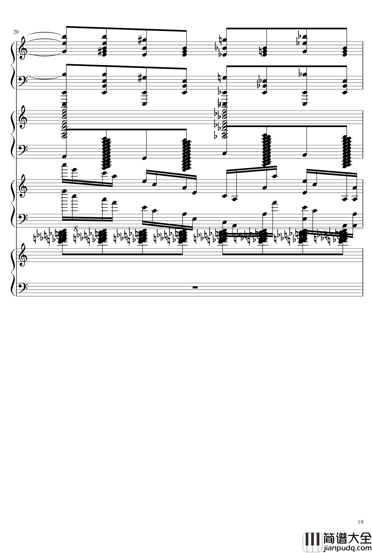 EX死亡华尔兹钢琴谱_熊哥Herobrine暴走