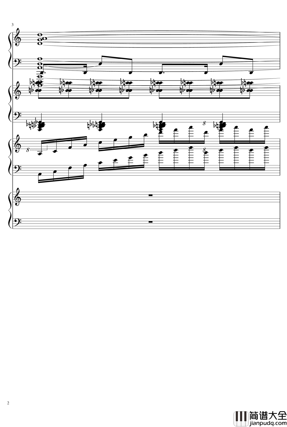 EX死亡华尔兹钢琴谱_熊哥Herobrine暴走