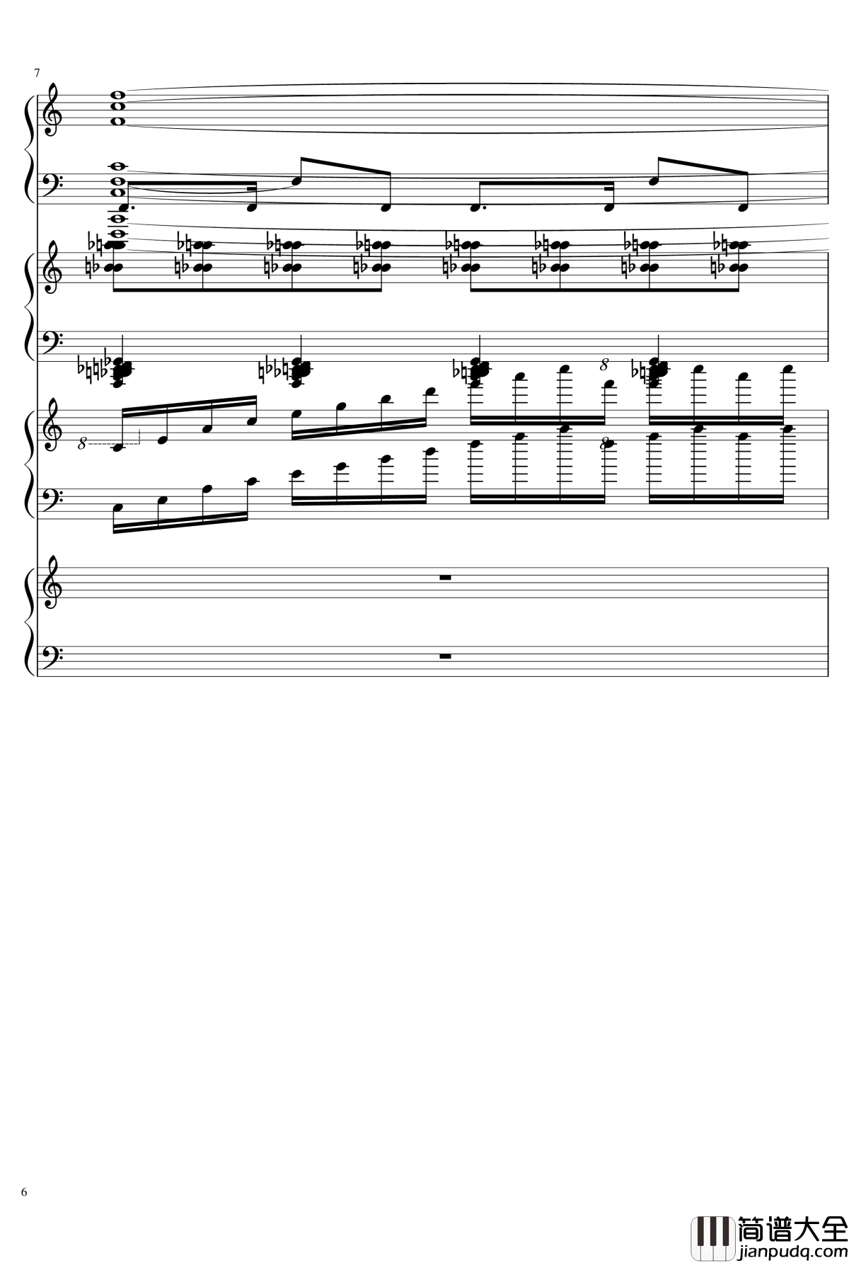 EX死亡华尔兹钢琴谱_熊哥Herobrine暴走