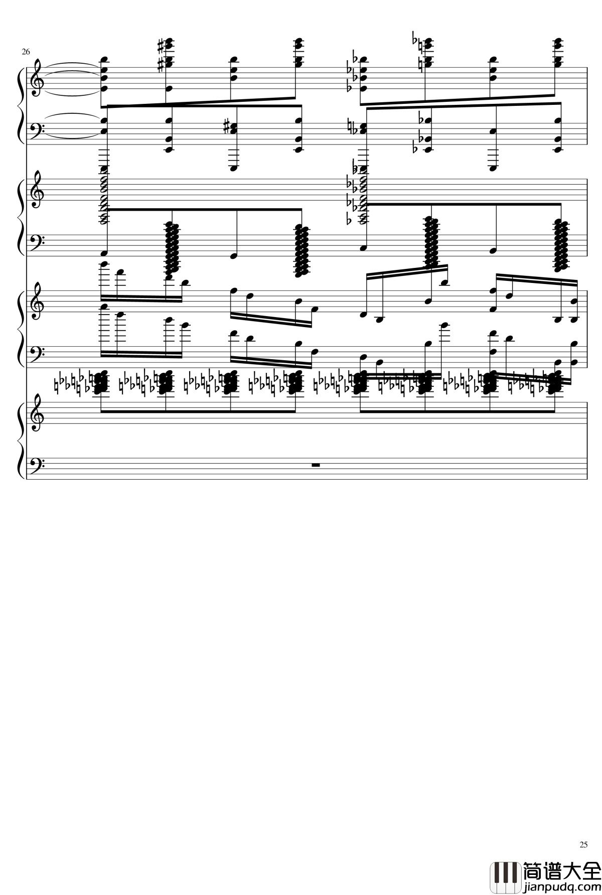 EX死亡华尔兹钢琴谱_熊哥Herobrine暴走